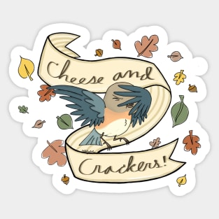 cheese and crackers otgw beatrice quote Sticker